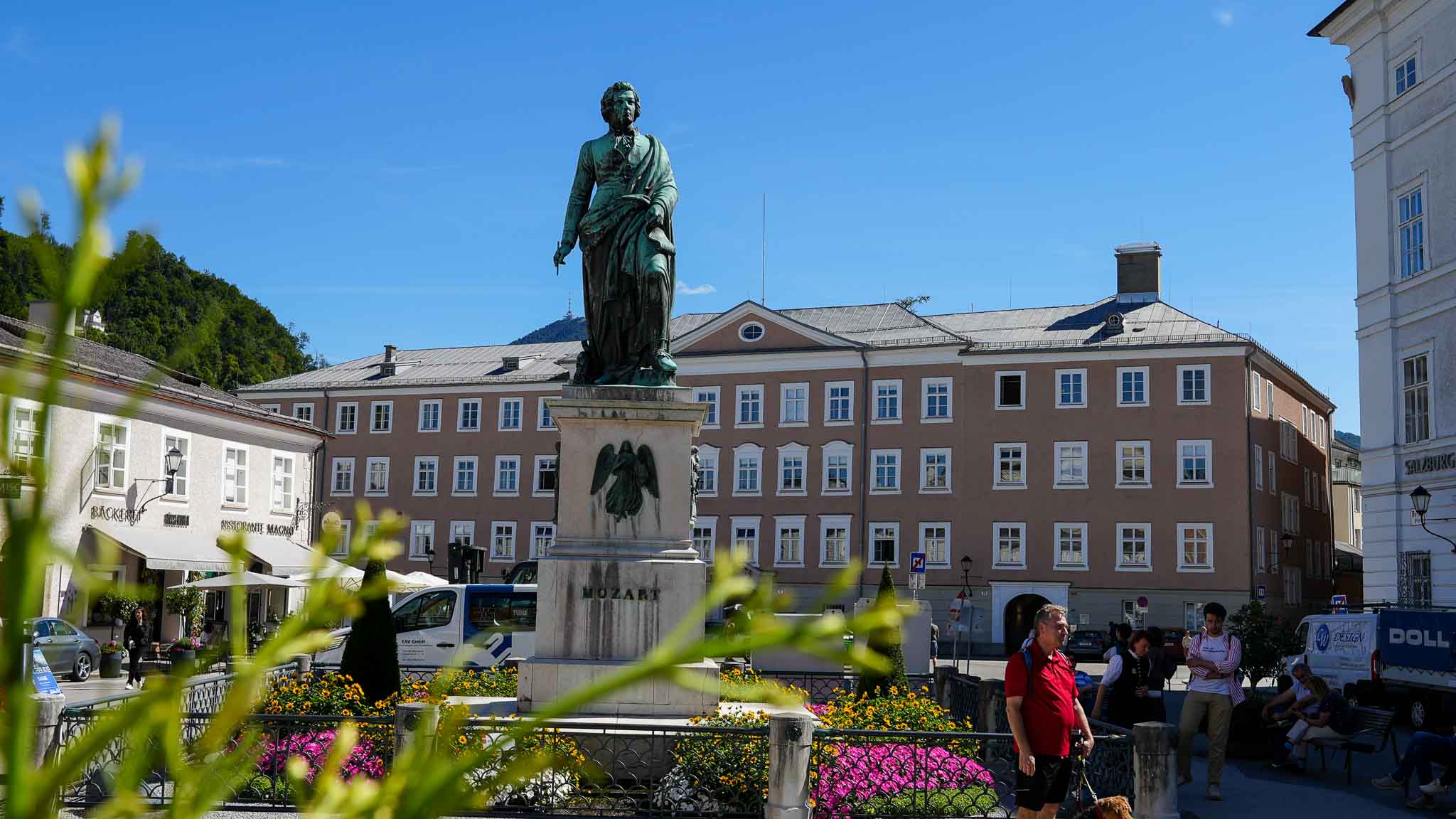 Mozart Statue in Salzburg